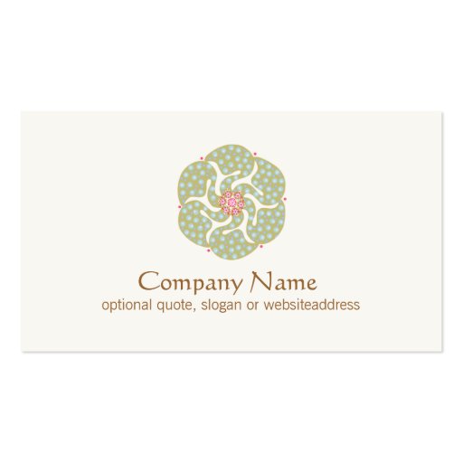 Holistic Symbol Healing  Arts Business Card (front side)