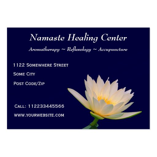 Holistic Therapy/Yoga/Meditation Business Cards