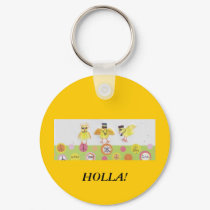 HOLLA AT MY PEEPS! keychains by Qmarpat HOLLA AT MY PEEPS! keychains
