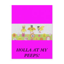 HOLLA AT MY PEEPS! postcards by Qmarpat HOLLA AT MY PEEPS! postcards