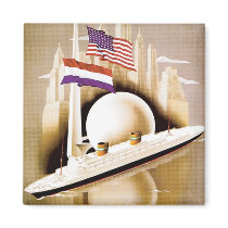 Holland America Line New York Fridge Magnets