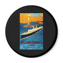 Holland America Line Rotterdam New York Magnets