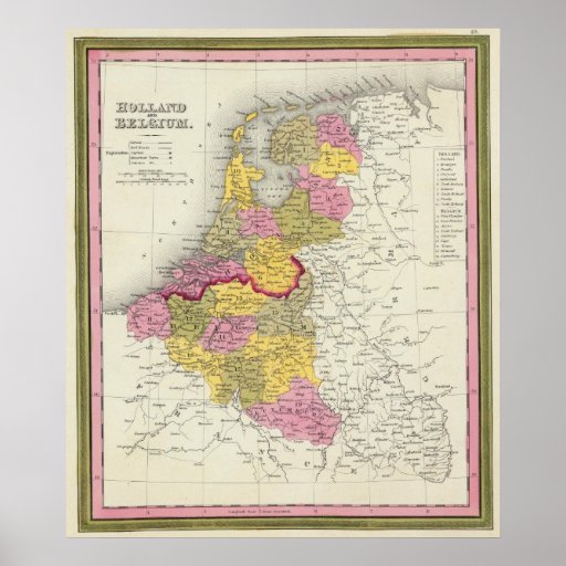 Holland And Belgium Print