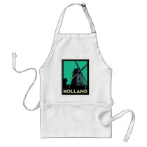 holland art deco vintage retro travel poster aprons by strk3 holland art deco vintage retro travel poster aprons