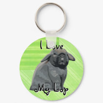 Holland Lop Keychain by Customizables Holland Lop Keychain
