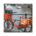 Holland Orange Bicycle Fridge Magnet