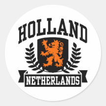 Holland Round Stickers