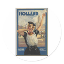 Holland Round Stickers