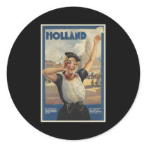 Holland Round Sticker