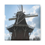 Holland Windmill Silhouette Fridge Magnet