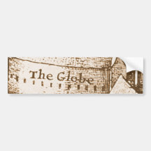 Hollar's Globe Theatre Bumper Stickers