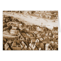 Hollar's Globe Theatre Long View of London Card