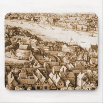 Hollar's Globe Theatre Long View of London Mousepad