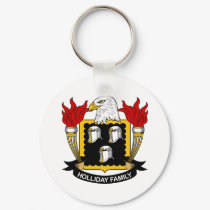 Holliday Family Crest keychains