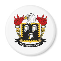 Holliday Family Crest magnets