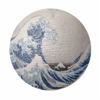 Hollow Wave by Japanese artist Hokusai Photo Cut Out by friendlyspirit