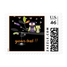 Holloween Owls + hearts/Custom Stamps