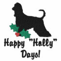 Holly Afghan Hound Embroidered Shirt (Long Sleeve) embroidered shirts