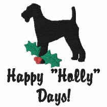 Holly Airedale Terrier Embroidered Shirt (Hoodie) embroidered shirts