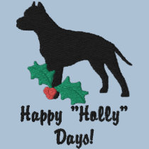 Holly American Staffordshire Terrier embroidered shirts