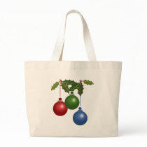 Holly and Christmas Ornaments Design bags by original_designs Holly and Christmas Ornaments Design bags