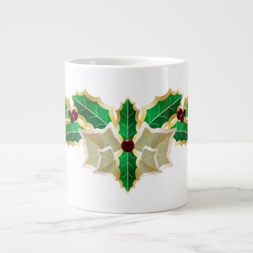 Holly and Ivy Garland Christmas Jumbo Mug