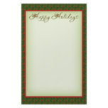 Holly and Ivy Happy Holidays Christmas Stationery
