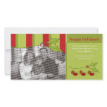 Holly and Ivy Happy Holidays Custom Template :: 01 Picture Card