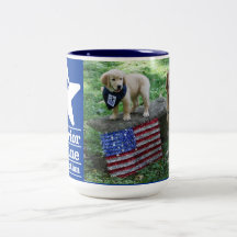 Holly and pup mug