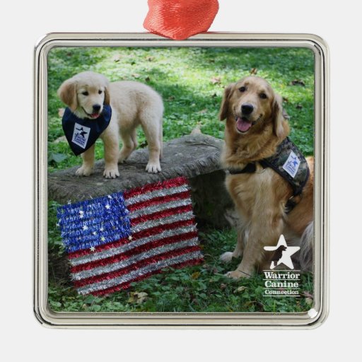 Holly and Pup Uniform ornament