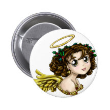 Holly Angel Button