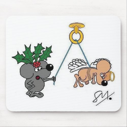 Holly & Angel mousepad