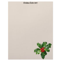 Holly & Berries Christmas Letter 2009 Letterhead by farmer77 Holly & Berries Christmas Letter 2009 Letterhead