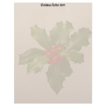 Holly & Berries Christmas Letter 2009 Letterhead by farmer77 Holly & Berries Christmas Letter 2009 Letterhead