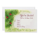 Holly Berries Invitation invitation