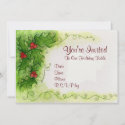 Holly Berries Invitation invitation