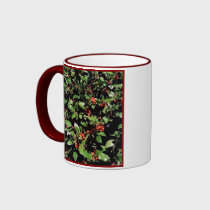 'Holly & Berries' Mug mugs