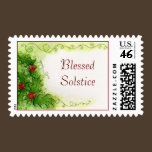 Holly Berries Postage Stamp stamps