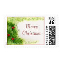 Holly Berries Postage Stamp