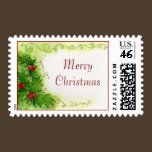 Holly Berries Postage Stamp