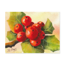 Holly Berries postcards by ElaineOriginals Holly Berries postcards