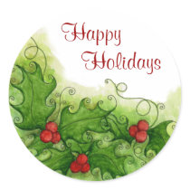 Holly Berries Sticker by 13BlackCatsDesigns Holly Berries Sticker