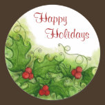 Holly Berries Sticker
