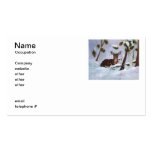 Holly Berry Deer Business Cards