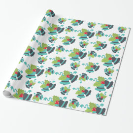Holly Berry Jingle Bells Christmas Wrapping Paper