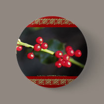 holly berry macro buttons