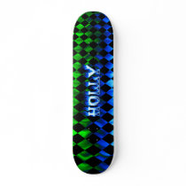 Holly blue fire Skatersollie skateboard.