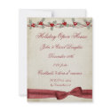 Holly Border Bow Invitation