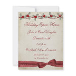 Holly Border Bow Invitation