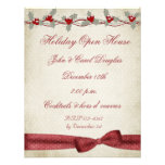 Holly Border Bow Invitation